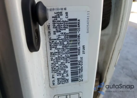 2003 Toyota Camry Le from USA, damaged, VIN 4T1BF32K83U043985